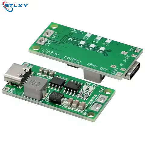 Multi-Cell 2S 3S 4S Type-C To 8.4V 12.6V 16.8V Step-Up Boost LiPo Polymer Li-Ion Charger 7.4V 11.1V 