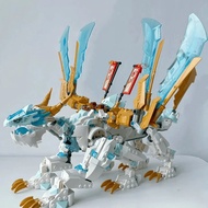 Creative Ice Dragon Creature Model Building Blocks Fit71786 Assembled Bricks Toys Birthday Christmas