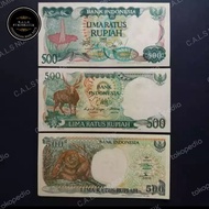 Uang Kuno 500 Rupiah 3 Generasi UNC