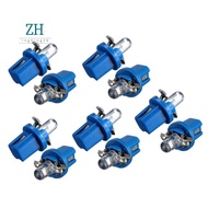 10Pcs LED Bulb Meter Dash B8-5D T5 Lamp with Holder Blue Tuning Auto Car Light