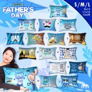 Fathers Day Pillows - Mugmania - Happy Fathers Day Message Pillow - Gift Idea (Available in 3 Sizes)