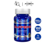ALL MAX Nutrition Caffeine Pill 200mg (100 Tabs) – Energy, Active Lifestyle, Focus Support Supplemen