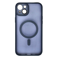 理享家 半透磨砂磁吸magsafe手機保護殼  iPhone 14 Plus  寶石藍