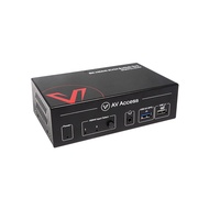 AV Access 8K KVM Switch 2 Computers 1 Monitor with HDMI 2.1, USB 3.0 & Hotkey Switching, Supports 10