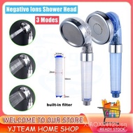 Ready Stock 3 Modes Negative Ions Bathroom Handheld Water Saving Shower Head Set With Filters Handheld High Pressure Shower Head Shower head CUS7