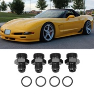 nearbeauty GLOGLOW ORB Male Thread Rustproof Adapter 1500 PSI Duty 4pcs High Temperature Oil Cooler 