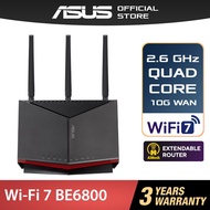 ASUS RT-BE86U WiFi 7 Router Dual Band BE6800 10G WAN 2.6GHz Quad Core CPU AiProtection Pro