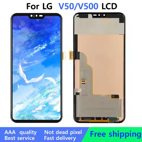 100% Tested For LG V50 LCD Display Touch Screen Digitizer Assembly Replacement For LG V50 ThinQ Disp