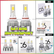 2PCS C6 MENTROL LAMPU DEPAN HEADLIGHT BULB HID BRIGHT COOL WHITE LIGHT BULB C6