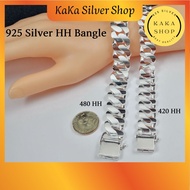Original 925 Silver HH Bracelet Bangle For Men (420/480 HH) | Gelang Tangan HH Bangle Lelaki Perak 925 | Ready Stock