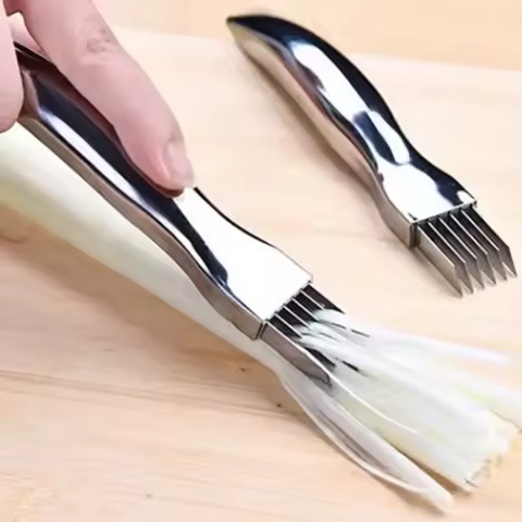 Scallion Cutter Shred Knife Stainless Steel Graters Cutter Knife Scallion Slicer Vegetable Shredders