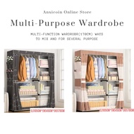 Wardrobe Almari Baju Rak Baju Clothes Organization Storage Rack Cabinet Clothes Rack Bedroom Furnitu