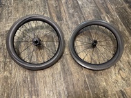 二手SMC月刃RHET 陶瓷花鼓碳纖維7速16寸輪組，啱Brompton 用