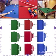 [HelleryMY] Pool Table Felt 7ft/8ft/9ft Wool Blend and 6 Pcs Strips Table Cloth Pad Pre Cut
