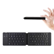 【In stock】Mini Folding Keyboard Rechargeable Bluetooth Wireless Keyboard for Ipad Tablet Phone Portable Foldable Bluetooth Keypad VPGZ