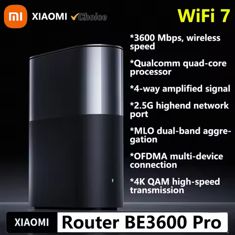 New Xiaomi Router BE3600 Pro WiFi 7 Dual-Band Qualcomm quad-core Gaming Acceleration 3570Mbps Dual W
