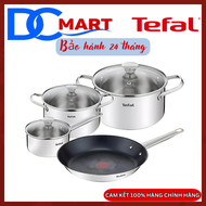 TEFAL - Bộ nồi chảo Inox 18/10 ( 316) cao cấp Cook Eat B922S784 (16 20 24 28cm) - Hàng chính hãng