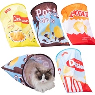 Cat Dog Relieve Boredom Diamond Bag Toy Sound Paper Tunnel Cat Litter