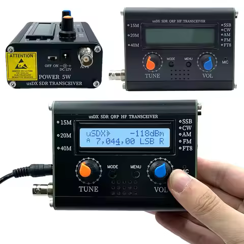 UsDX All Mode HF Transceiver SDR QRP Transceiver QCX-SSB To SSB 3-Band 5W HF Transceiver High Freque