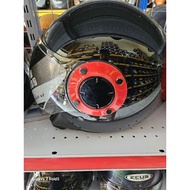 Zeus ZS217 Black Solid Glossy - Zeus ZS 217 Double Visor Helmet