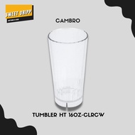 Anti-break Plastic Drink Glass / CAMBRO Glass / CAMBRO TUMBLER HT CLRCW Size 12 & 16 OZ
