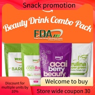 【BUDGET COMBO】Weekit7 Acai Berry Beauty Drink Set Barley Grass Powder, Collagen, FDA Approved