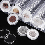 [MeiYang] กล่องเก็บเหรียญ กล่องเหรียญ ขนาด100*30มิลลิเมตร ตลับใส่เหรียญ กล่องอะคริลิค