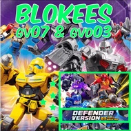 Blokees GV07 GVD 03 Defender Orion Pax Optimus Prime Megatron SS SOUNDWAVE SS GRIMLOCK Shockwave Eli