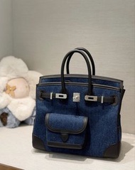 門市現貨Hermes Birkin 25 cargo 牛仔 G stamp