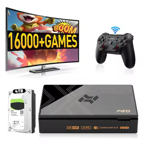 Super Console X5 PRO Retro Gaming System with 16000+ Games RK3588S Emulator 8K UHD BT 5.0 SATA 3.1 W