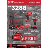 MILWAUKEE AUTOMOTIVE COMBO 1/2" 3PCS CORDLESS IMPACT WRENCH / IMPACT WRENCH COMBO