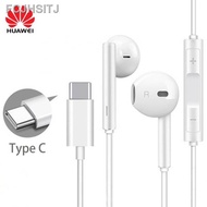 【hot】❁❦∋Huawei CM33 Type C Earphone Huawei USB C Headphone Stereo Headset For P20 Mate 20 Series