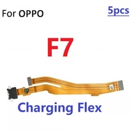 แท่นชาร์จชาร์จพอร์ตแบบ USB สายเคเบิลงอได้บอร์ดช่องเสียบเครื่องชาร์จสำหรับ OPPO F7