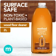 Method squirt + mop wood floor cleaner refill โ almond 2L