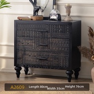 Nordic Vintage Wooden Storage Cabinet