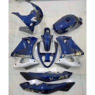 KAWASAKI RR150 COVERSET RR150 MALAYSIA BIRU MALIBU WARNA ORI