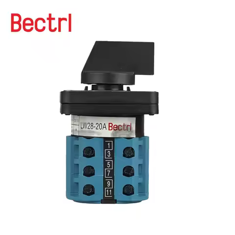 LW28-20 1-0-2 Selector Rotary Switch 5-20A 220V Universal Changeover Switch 3Position 3Knots Electri