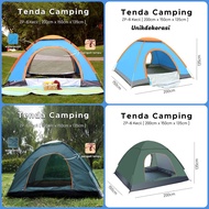 Tenda Camping 3-5 orang 200 CM X 200CM X 135CM Tenda Lipat portable tenda gunung waterproof