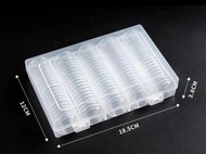 Coin Capsules Round Plastic Coin Collection Box Coin Storage Box Coin Protection Box Christmas Hallo