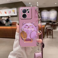 Xiaomi 13T Pro 2023 Casing Xiaomi 13T 13 T T13 13TPro Xiaomi13T Pro 2023 Lucky Cat Bracket Cross Bod