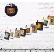 Hanging photo frame - Wooden clip photo frame 2R - Korean photo frame - Wooden clip color photo fram