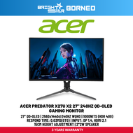 ACER Predator X27u X2 27" 240hz Qd-oled Gaming Monitor - Black