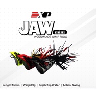 EXP JAW MINI Jump Frog Wooden Frog Expert For Snakehead Hunter Haruan/Toman Bunga/Bujuk