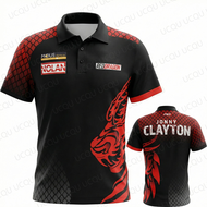 Jonny Clayton The Ferret Edition Darts Shirt 2026 Wales Jersey Dragon Style Men Sportswear Quick Dry
