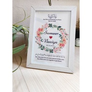 Wedding frame gift/ marriage gift/ Hadiah kawin/ hadiah pengantin