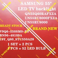 NEW 2pcs/set led backlight strip for QA55Q60RAJX UN55RU8000FXZA UN55RU8000 QE55Q67RAT QN55Q60RAF QN5