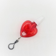 ขวดสเปรย์รูปหัวใจ 50 cc.  มีห่วงหลายแบบ (ห่วงคละสี) หัวฉีดละอองฝอย พกพาสะดวก สามารถเกี่ยวกระเป๋าหรือ