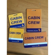 Singapore Airlines Cabin Crew Luggage Tags Set