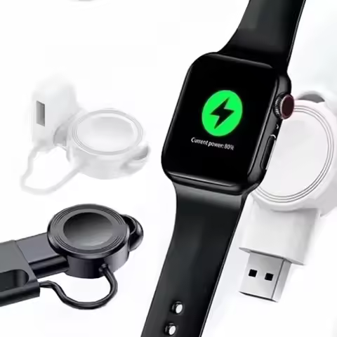 Portable Magnetic Wireless Watch Non-slip Charger Fast Charging Station For Apple Watch 9 8 7 6 5 4 