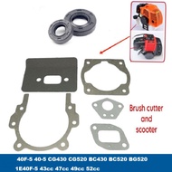 Oil Seal Gaskets Kit For 40F-5 40-5 CG430 44-5 CG520 BC430 BC520 BG520 1E44F-5 1E40F-5 43cc 47cc 49c